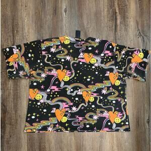 Nooworks Better Days print t shirt top limited print novelty spacy rainbows XXXL